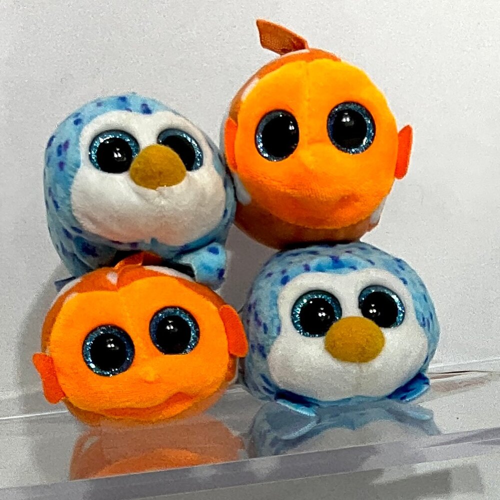 Teeny Ty's Gus and Walter Stackable Plushes 3"-4" Beanie Baby Boos